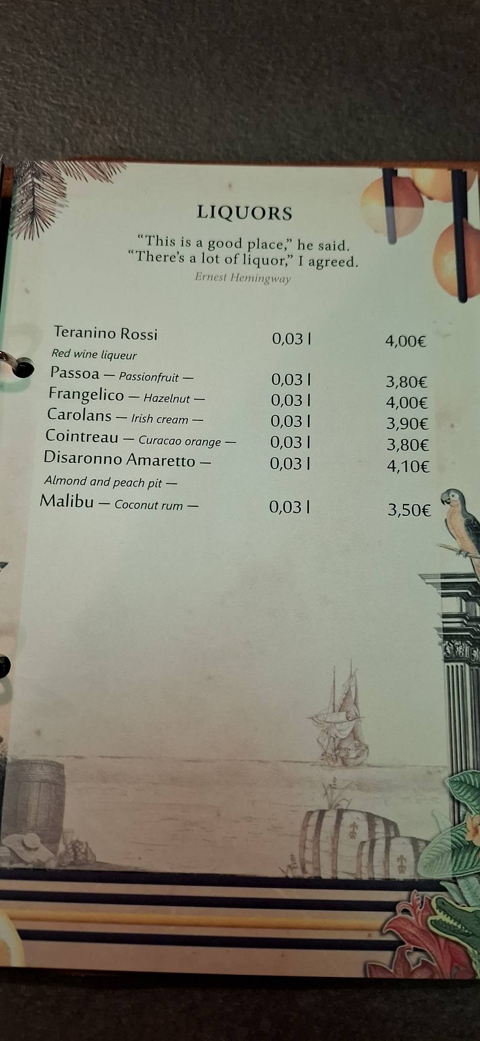 Menu di Hermanos Pizzeria & Burger bar 