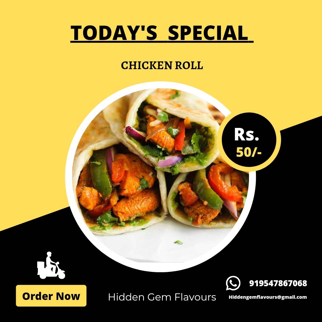 Hidden Gem Flavours menu