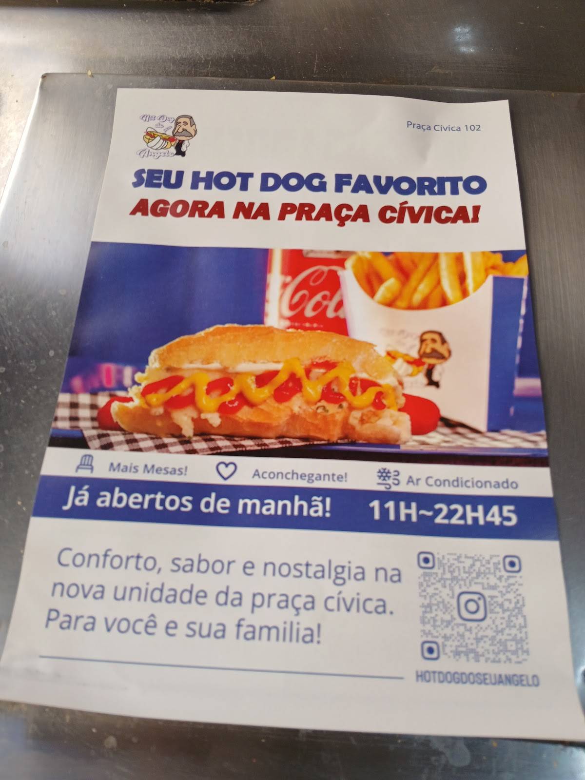 Hot "Dog" Seu Angelo cardápio
