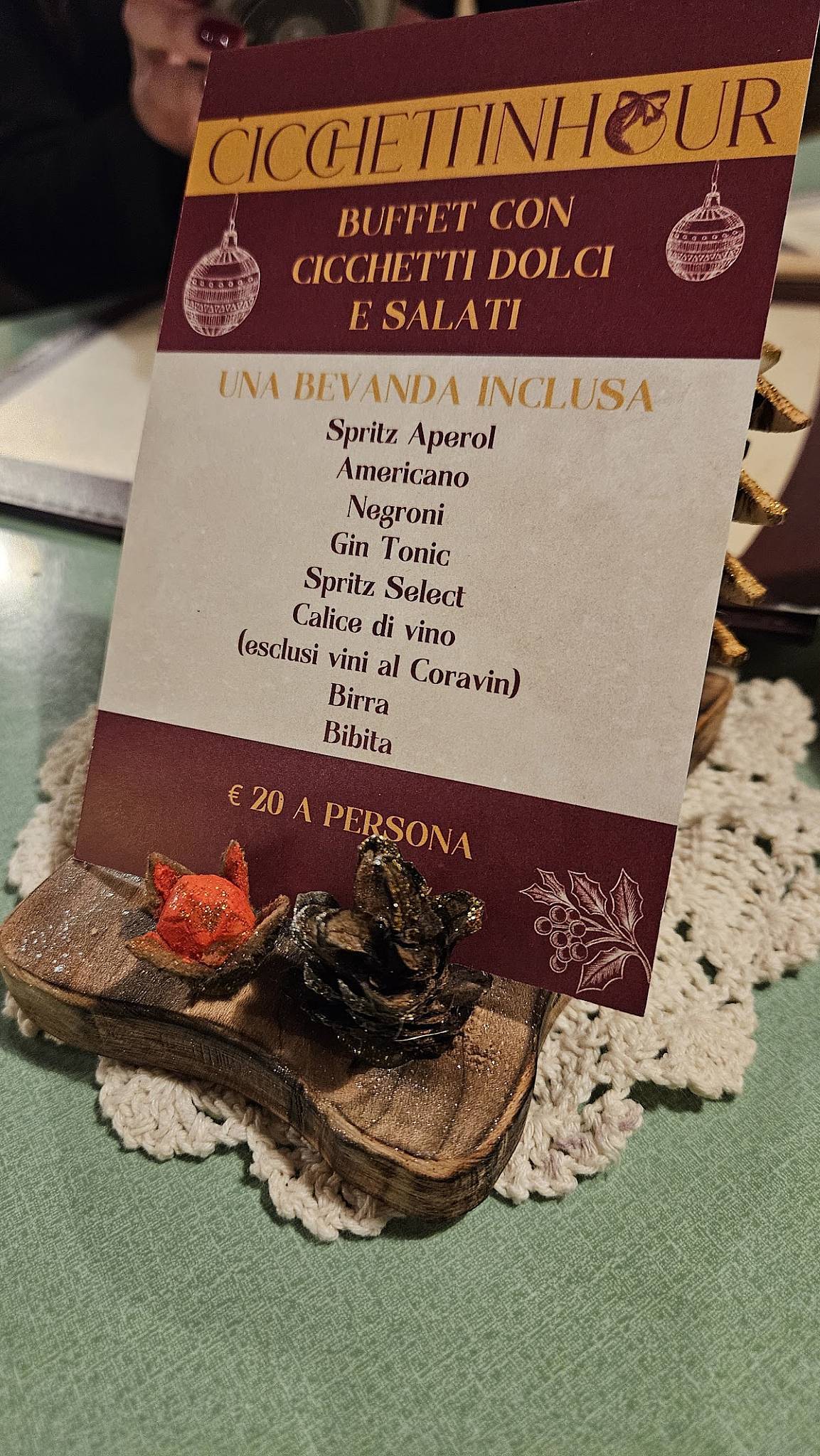 Menu di Il Bacaro Foresto - Osteria Cicchetteria Veneziana 