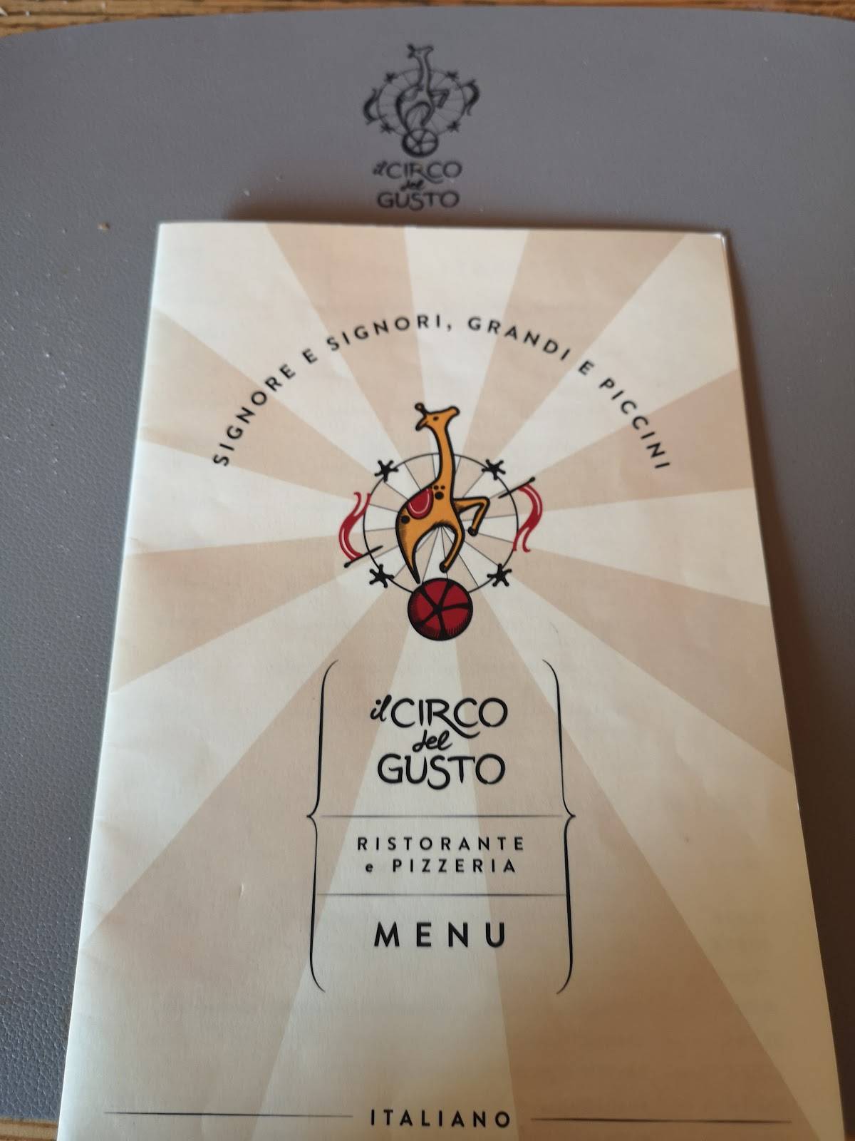 Menu di Il Circo del Gusto 