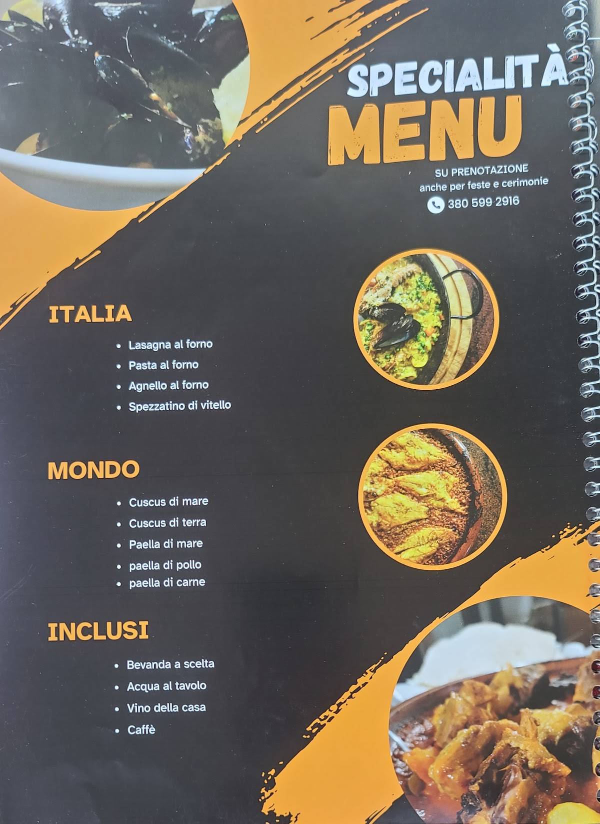 Menu di Il Figlio di Massimo