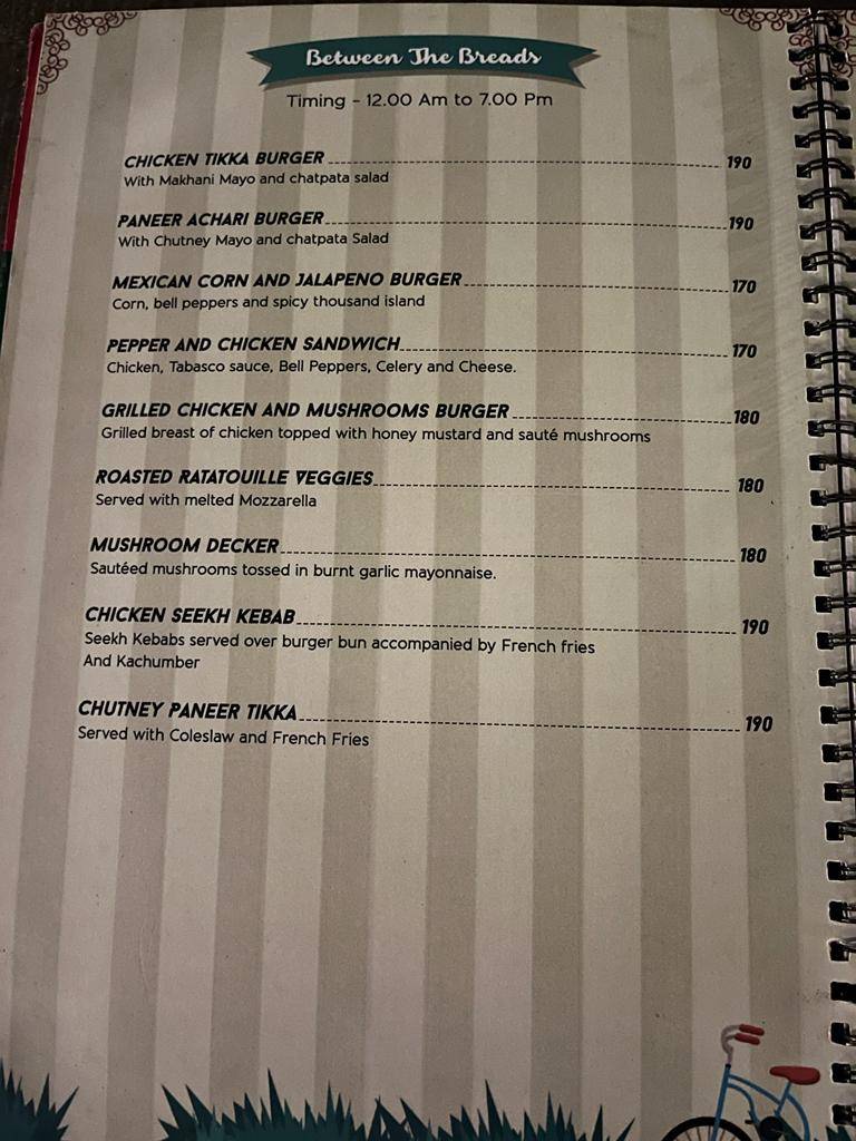 Italy via Punjab menu