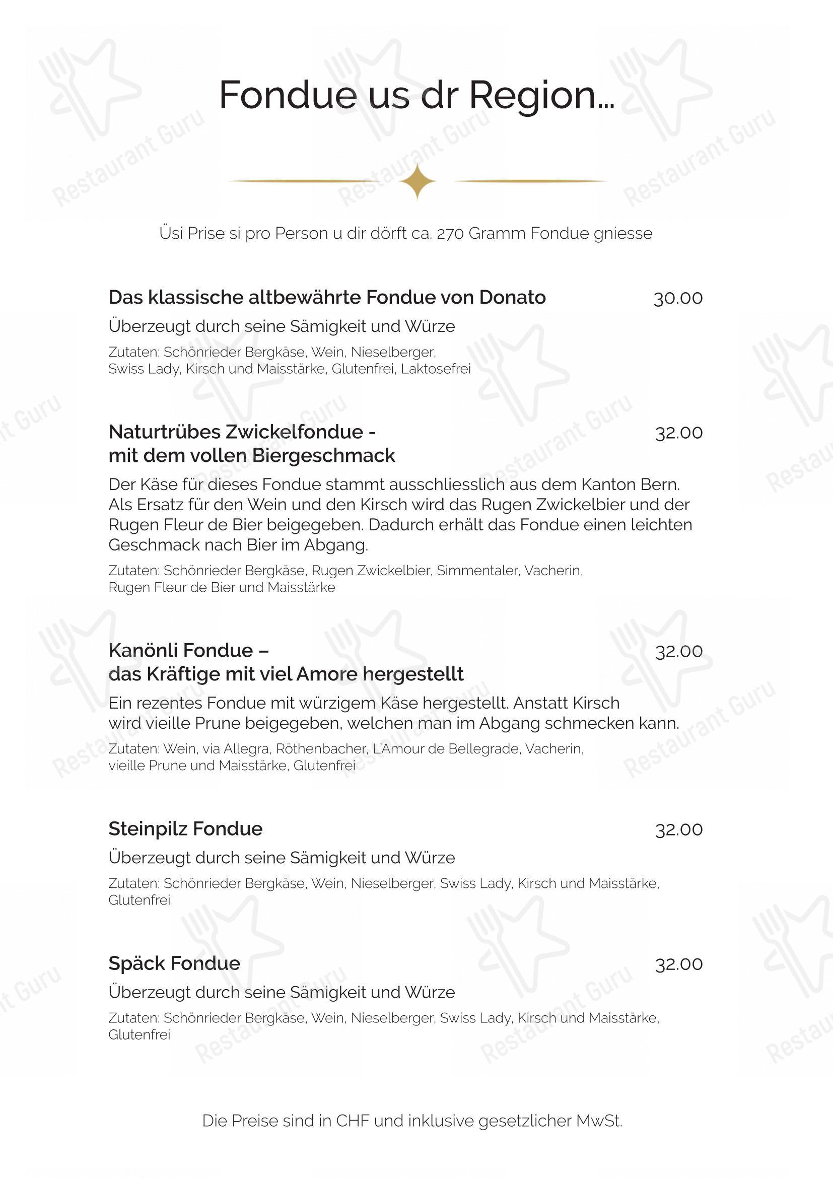 Menu di Restaurant Kanönli - 菜单
