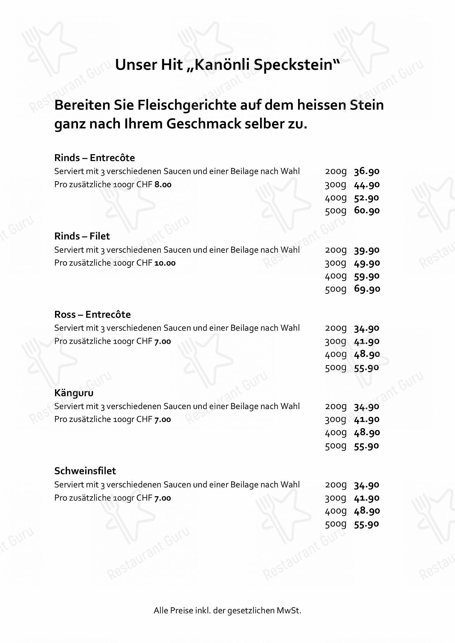 Takeaway Menu per Restaurant Kanönli ristorante