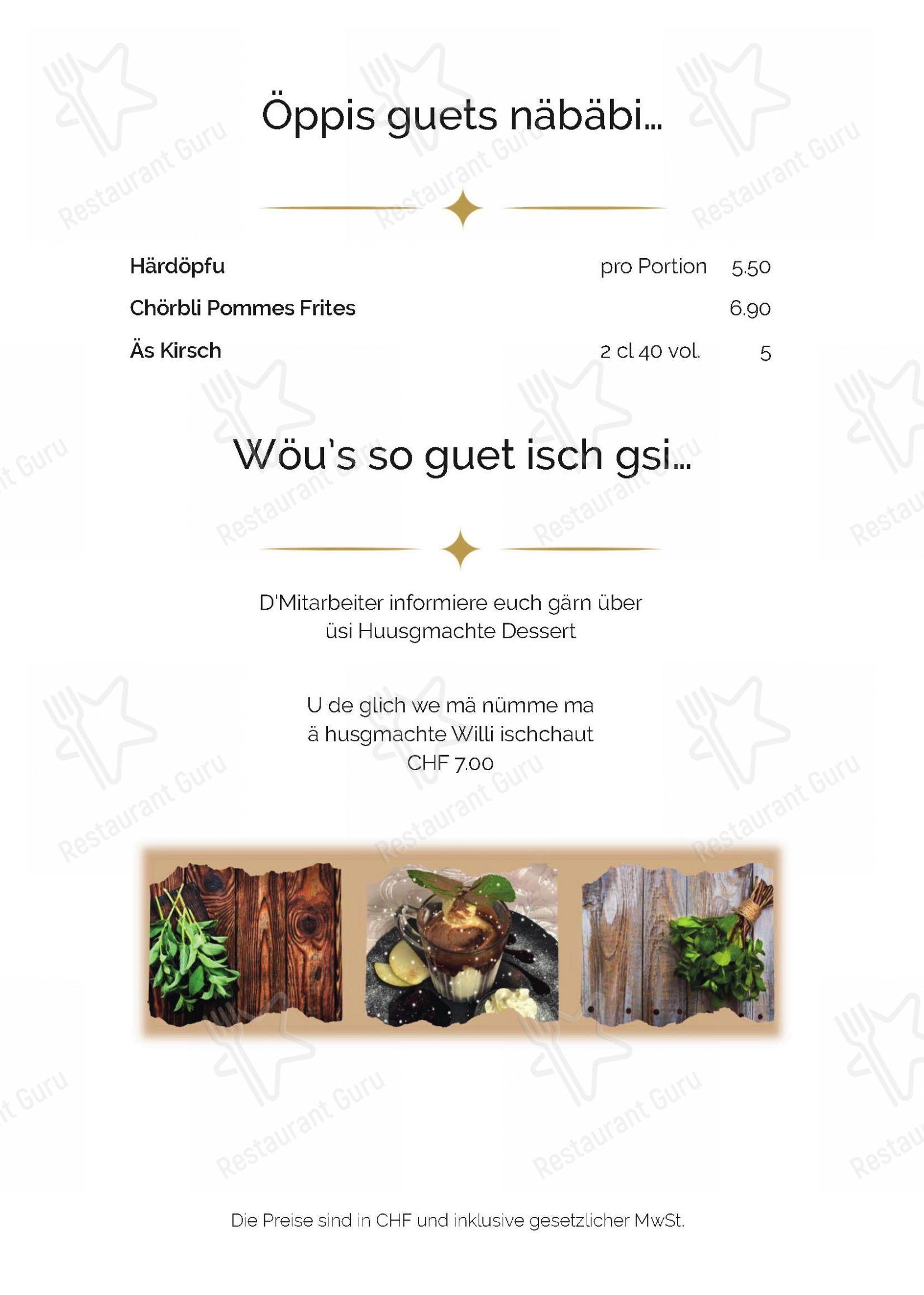 Menu di Restaurant Kanönli - Основное меню