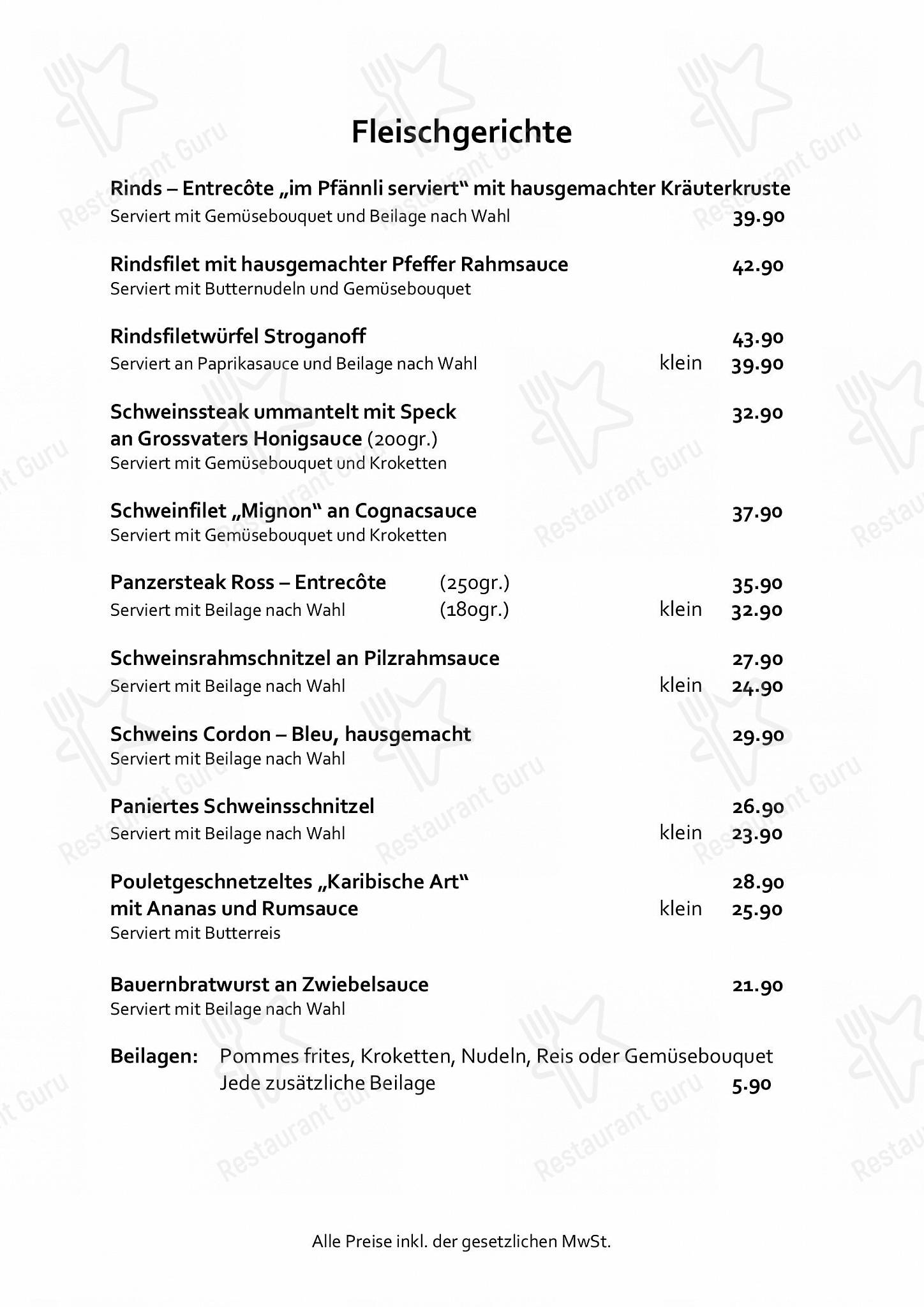 Menu di Restaurant Kanönli - Takeaway Menu
