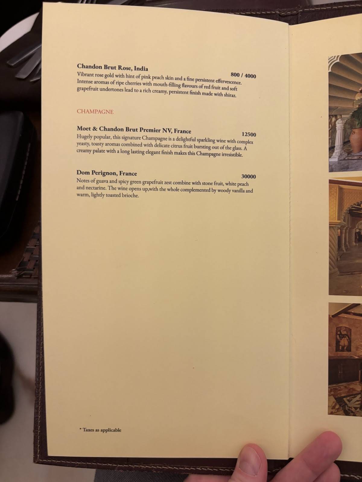 Khyber menu