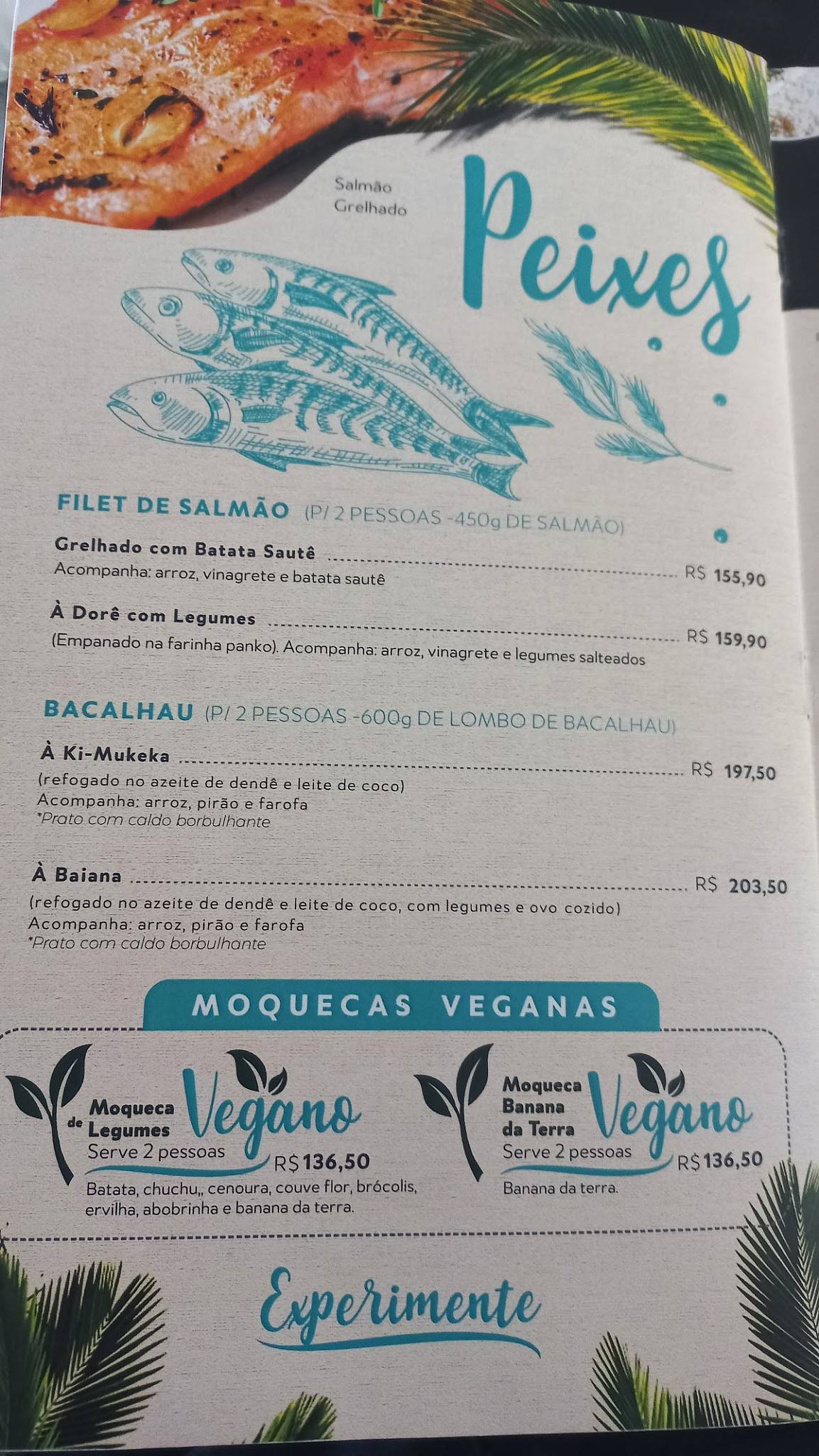 Restaurante Ki-Mukeka cardápio