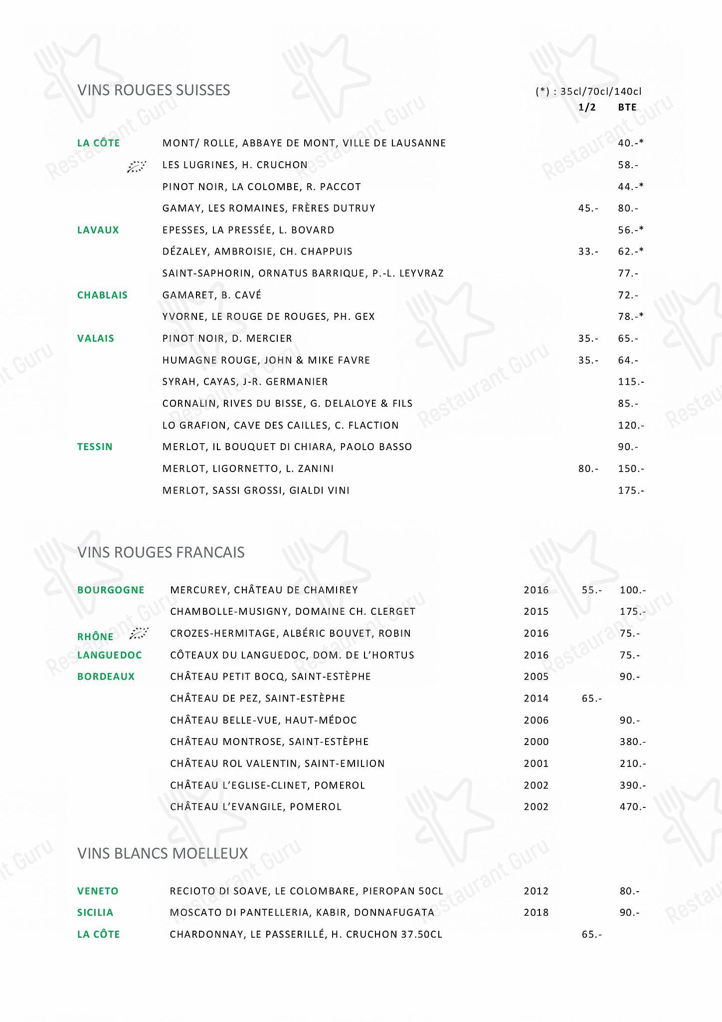 At Home Catering Menu per L'Accademia in Losanna