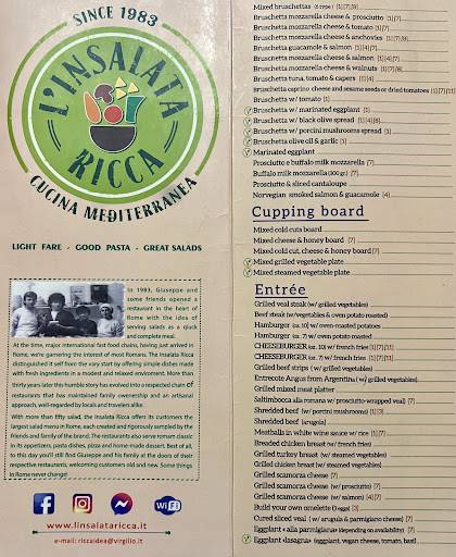 Menu di L'Insalata Ricca - Largo dei Chiavari 