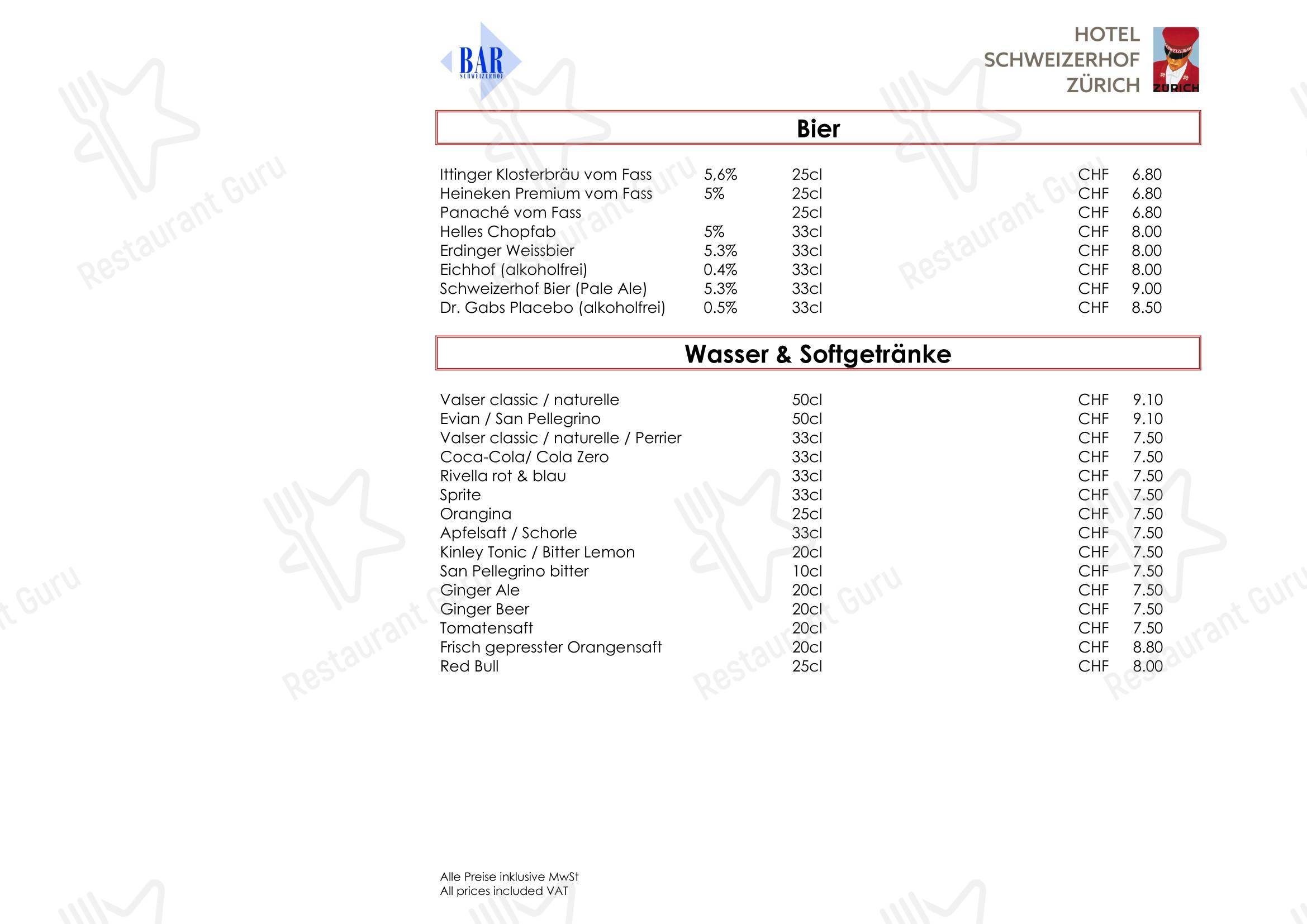 Основное меню per Restaurant La Soupière ristorante