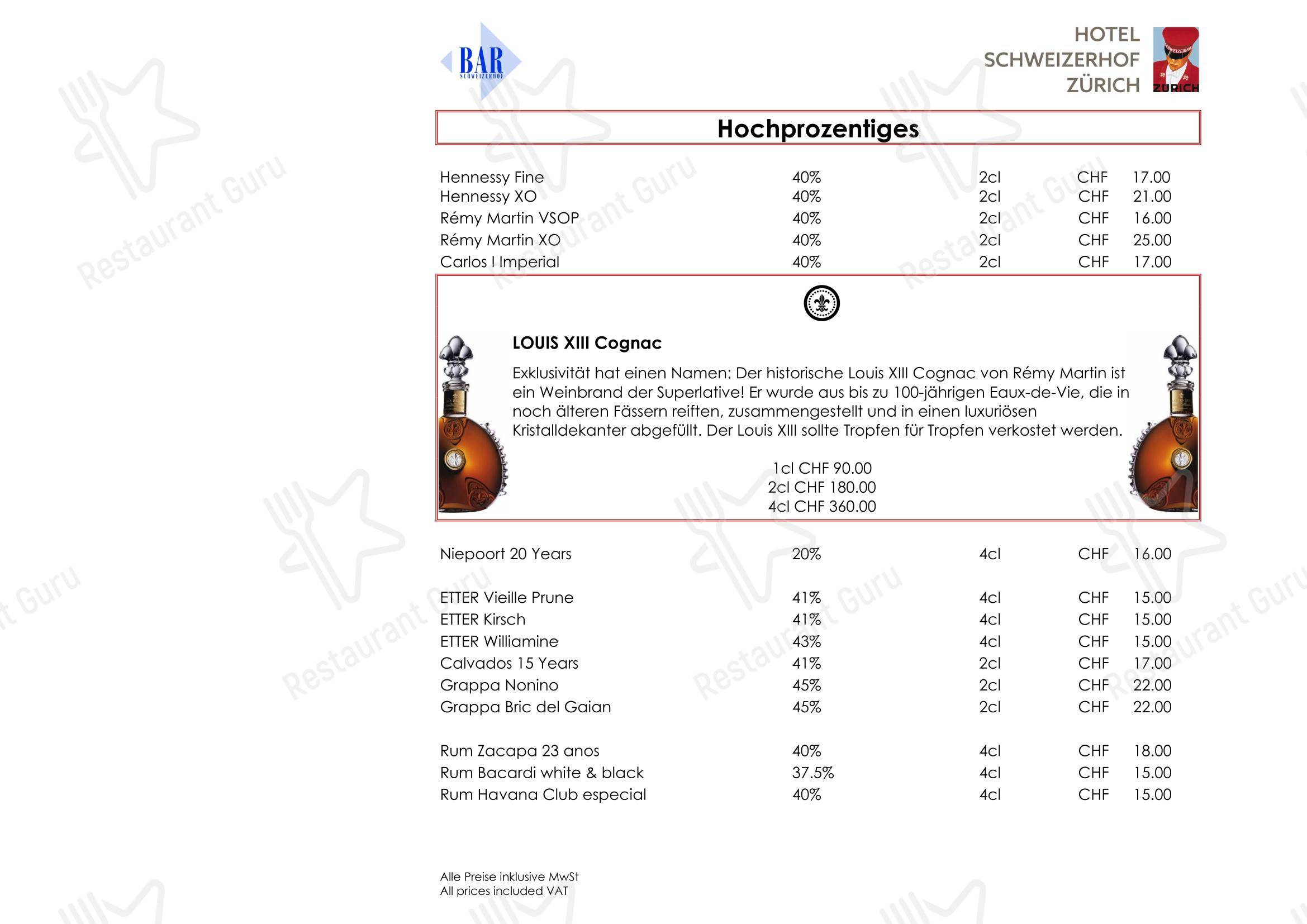 Основное меню per Restaurant La Soupière ristorante