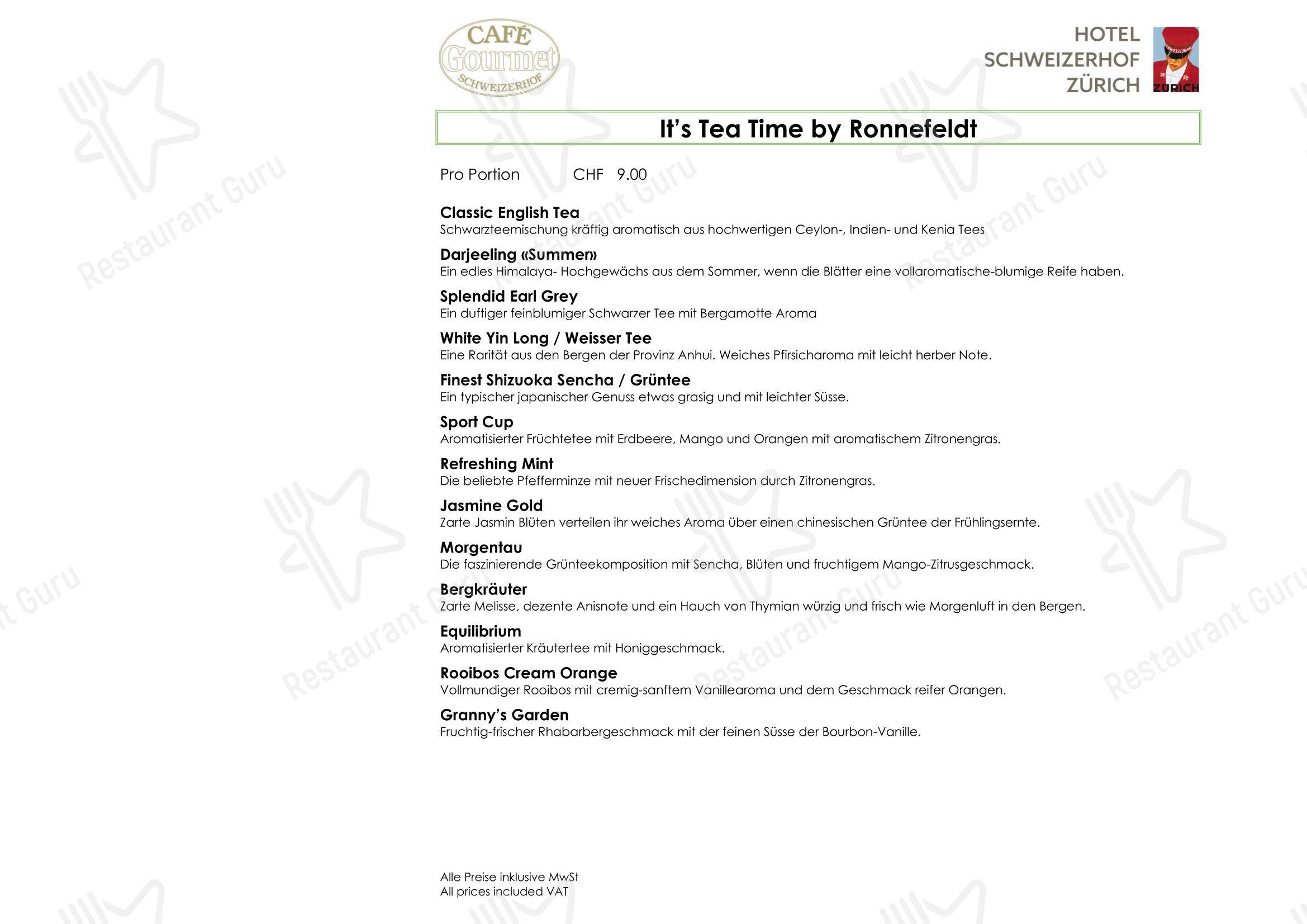 菜单 per Restaurant La Soupière ristorante