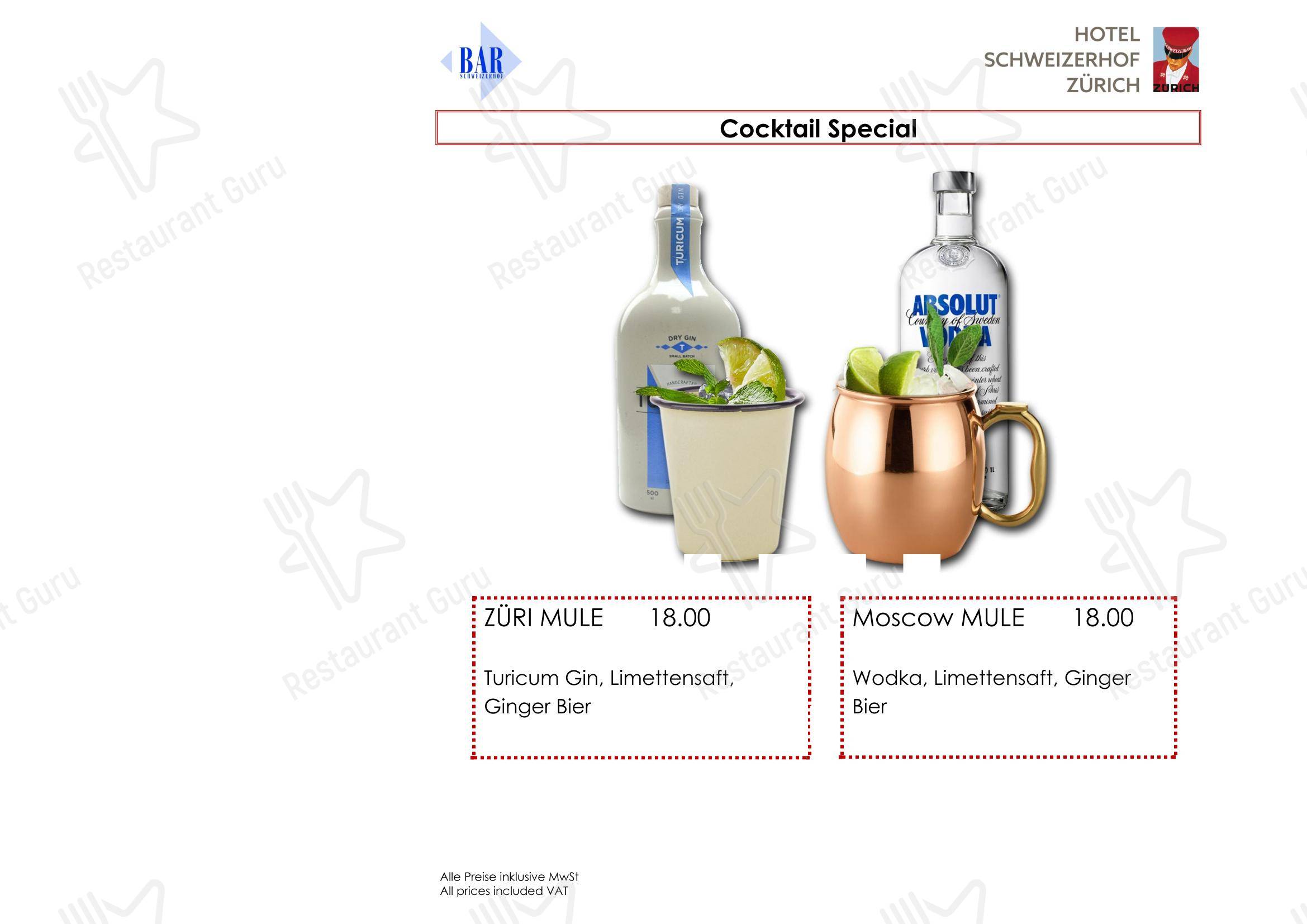 Основное меню per Restaurant La Soupière in Zurigo