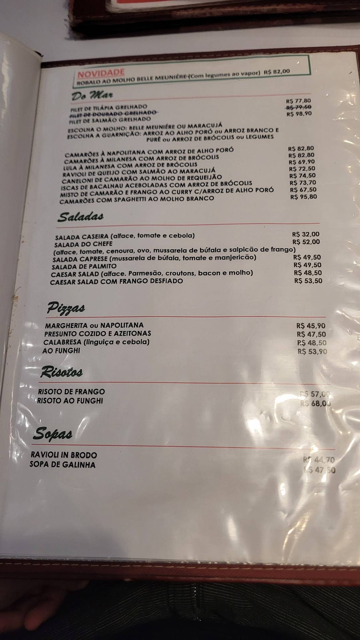 La Trattoria cardápio