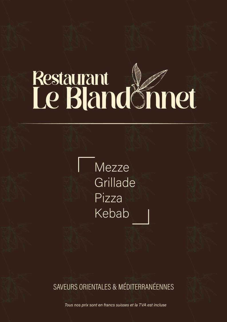 Menu di Restaurant Le Blandonnet 