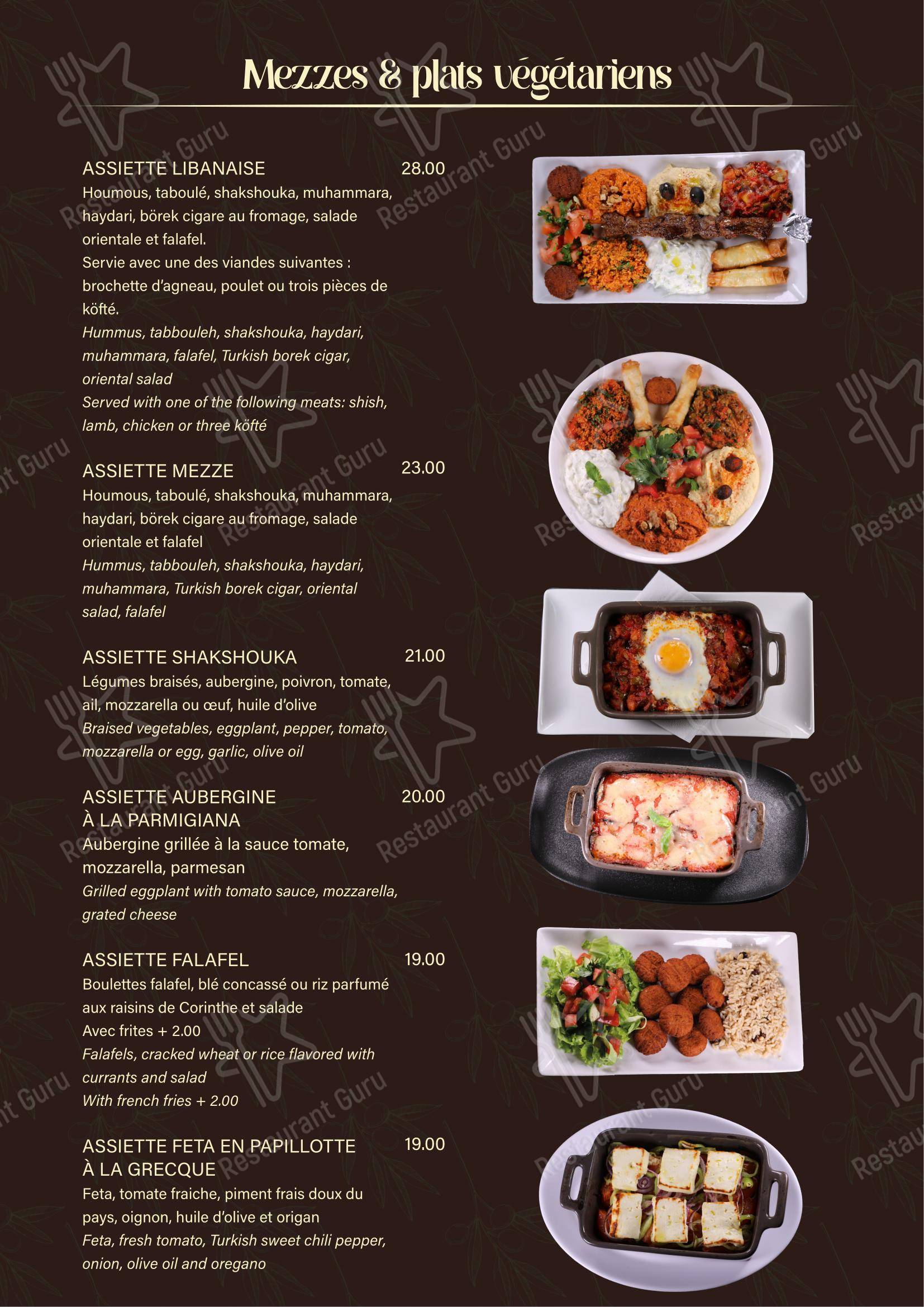 Menu di Restaurant Le Blandonnet - Menu