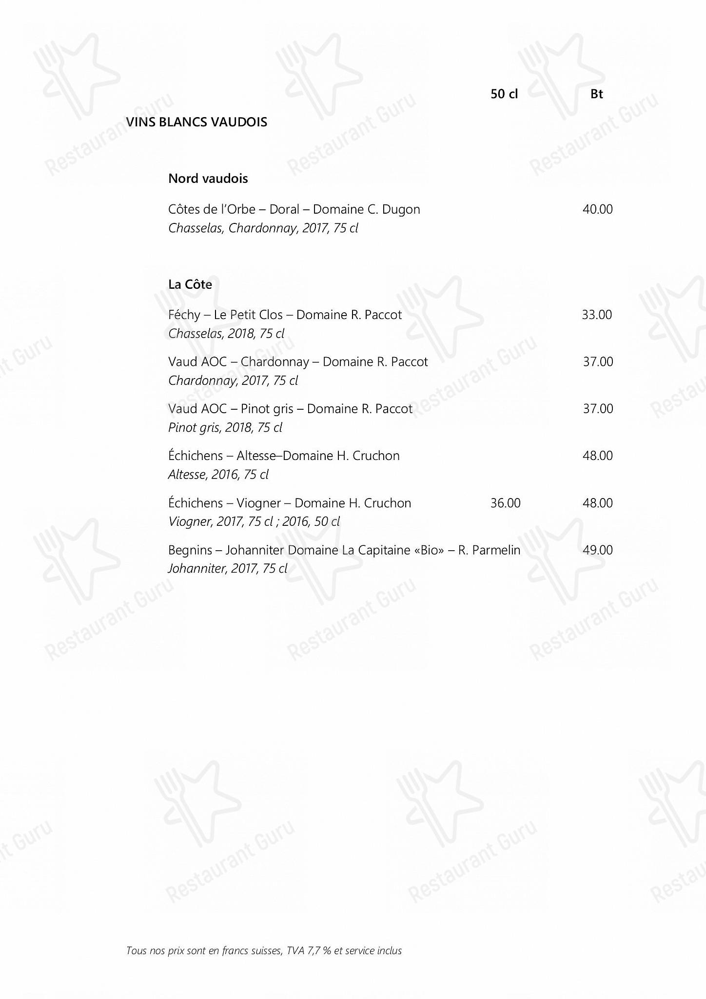 Bistro Menu per Les Escapades Gourmandes ristorante