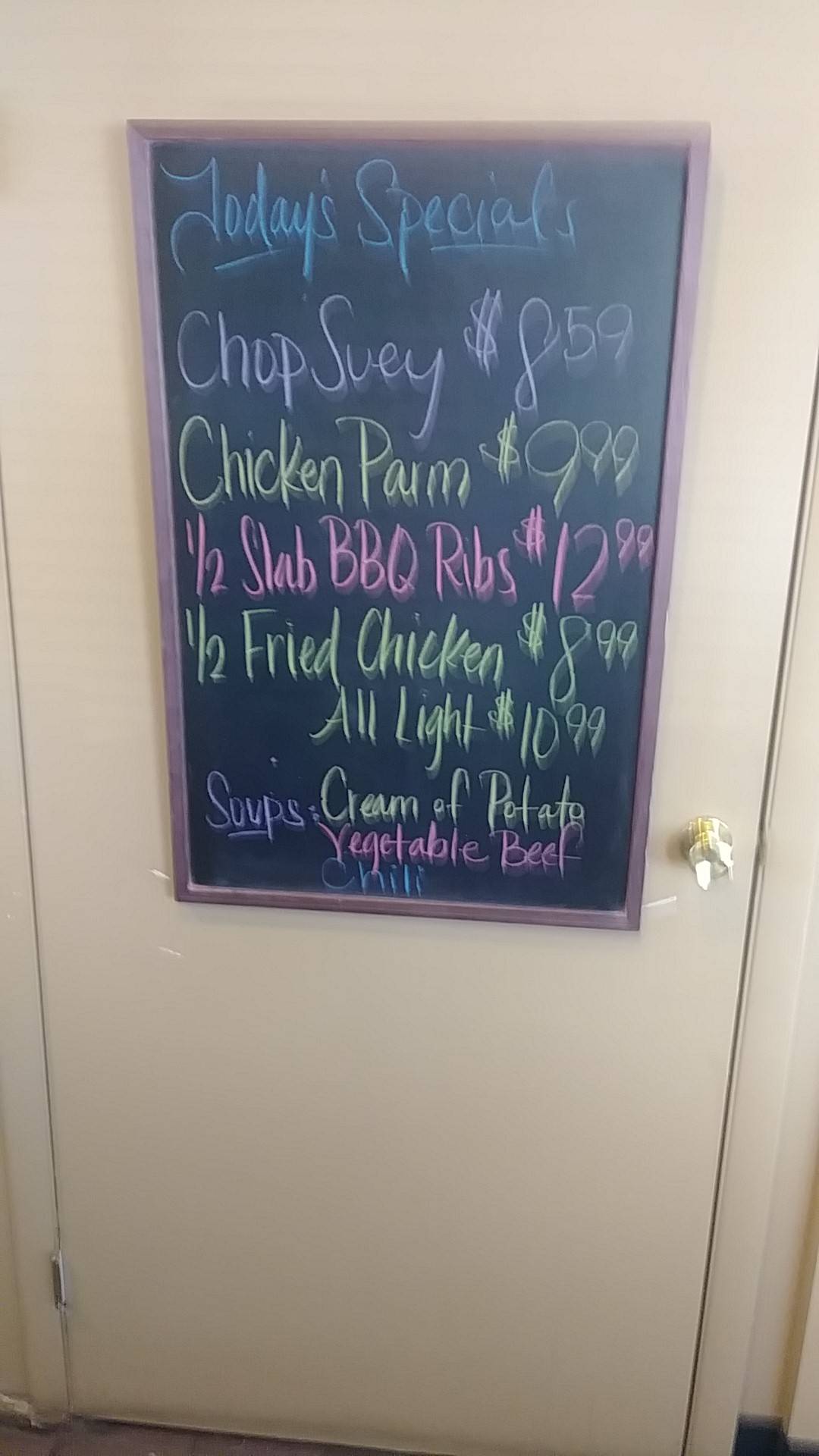 Menu at Liberty Family Restaurant, Peru