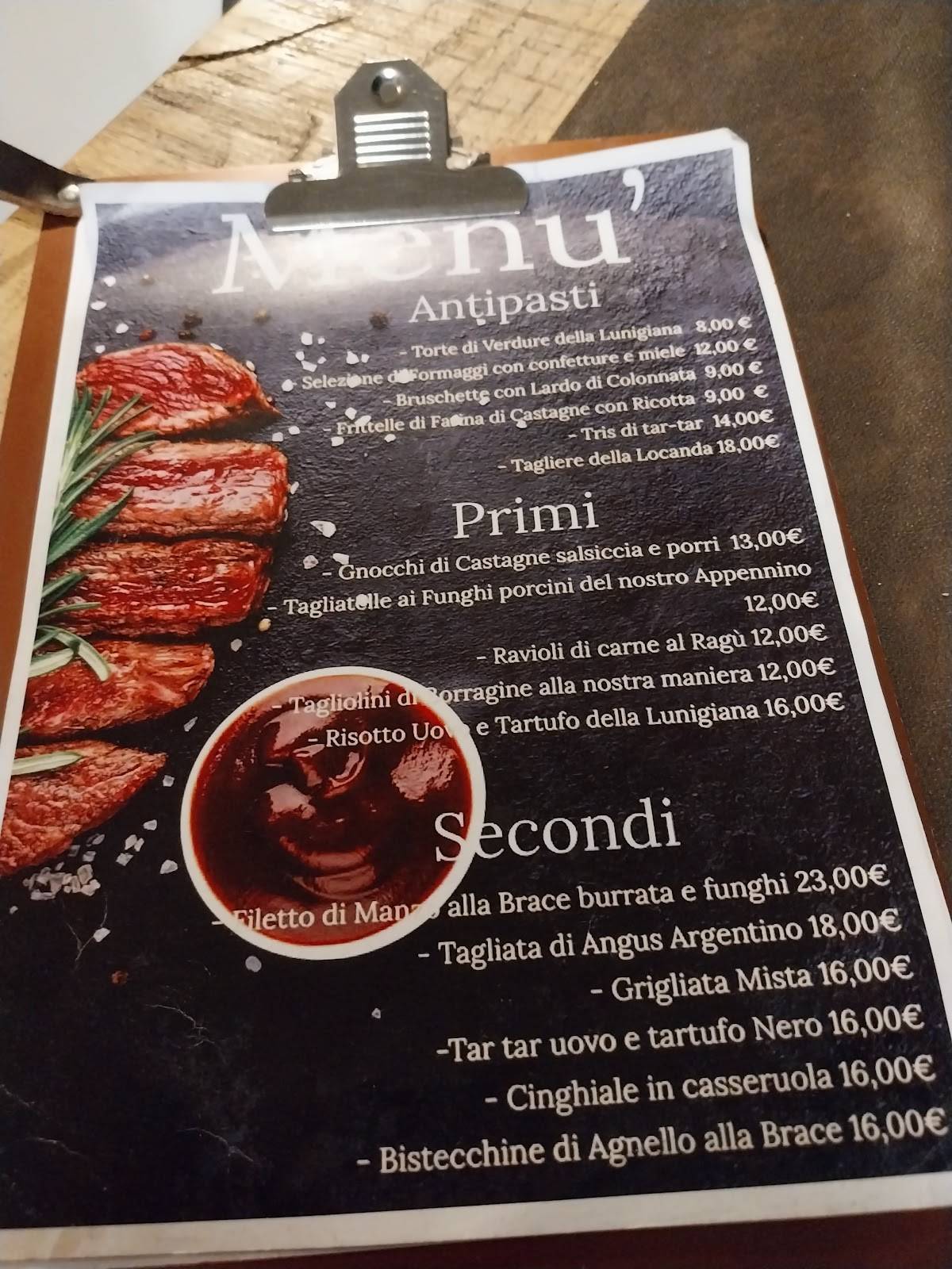Menu di Locanda al Castello 