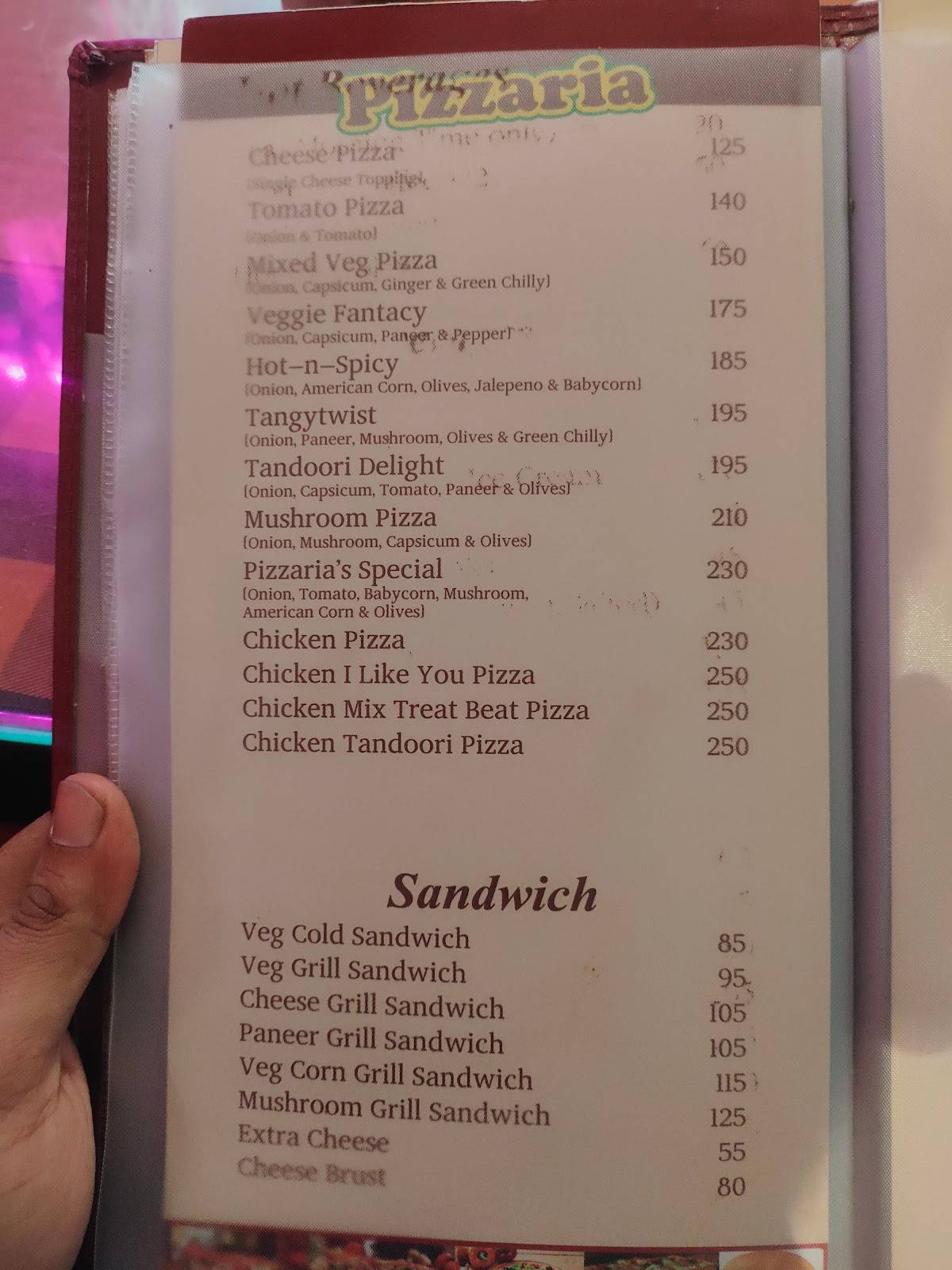 Madhuban Restaurant menu