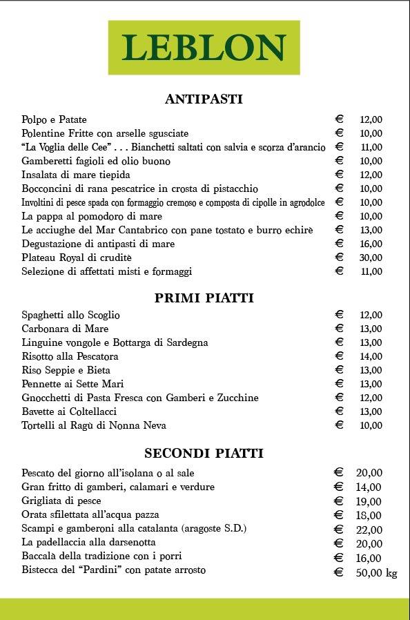 Menu di Maki Maki Classic Leblon 