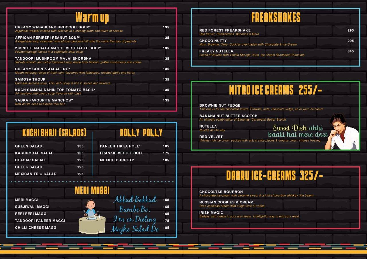 Mastee menu