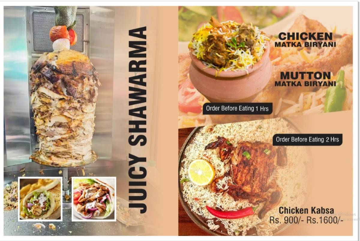 Mazedar Family Restaurant menu