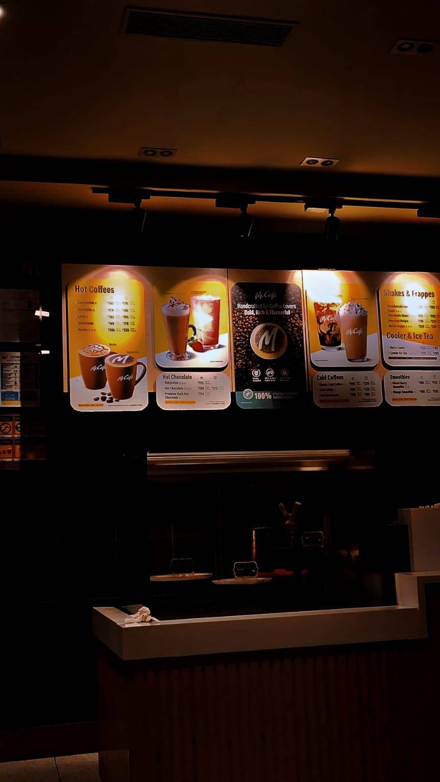 McDonald's menu