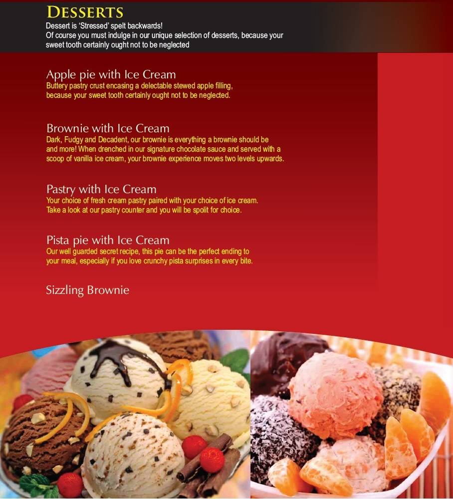 Mellow cafe menu