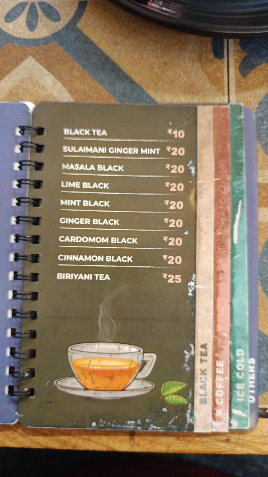 Ochaya menu