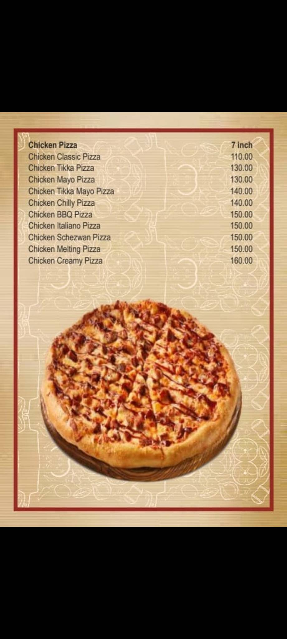 Paramount Restaurant menu