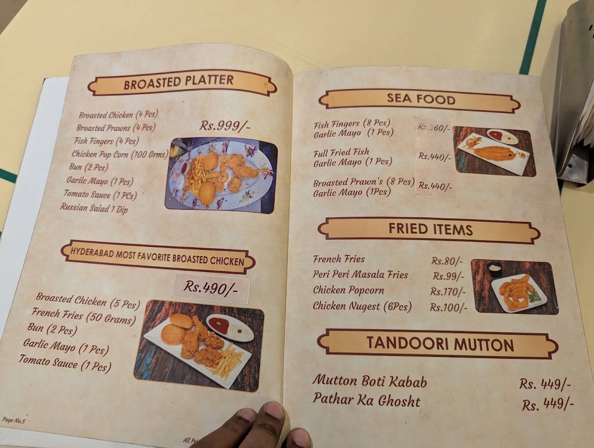 Pista House Alijah Kotla menu