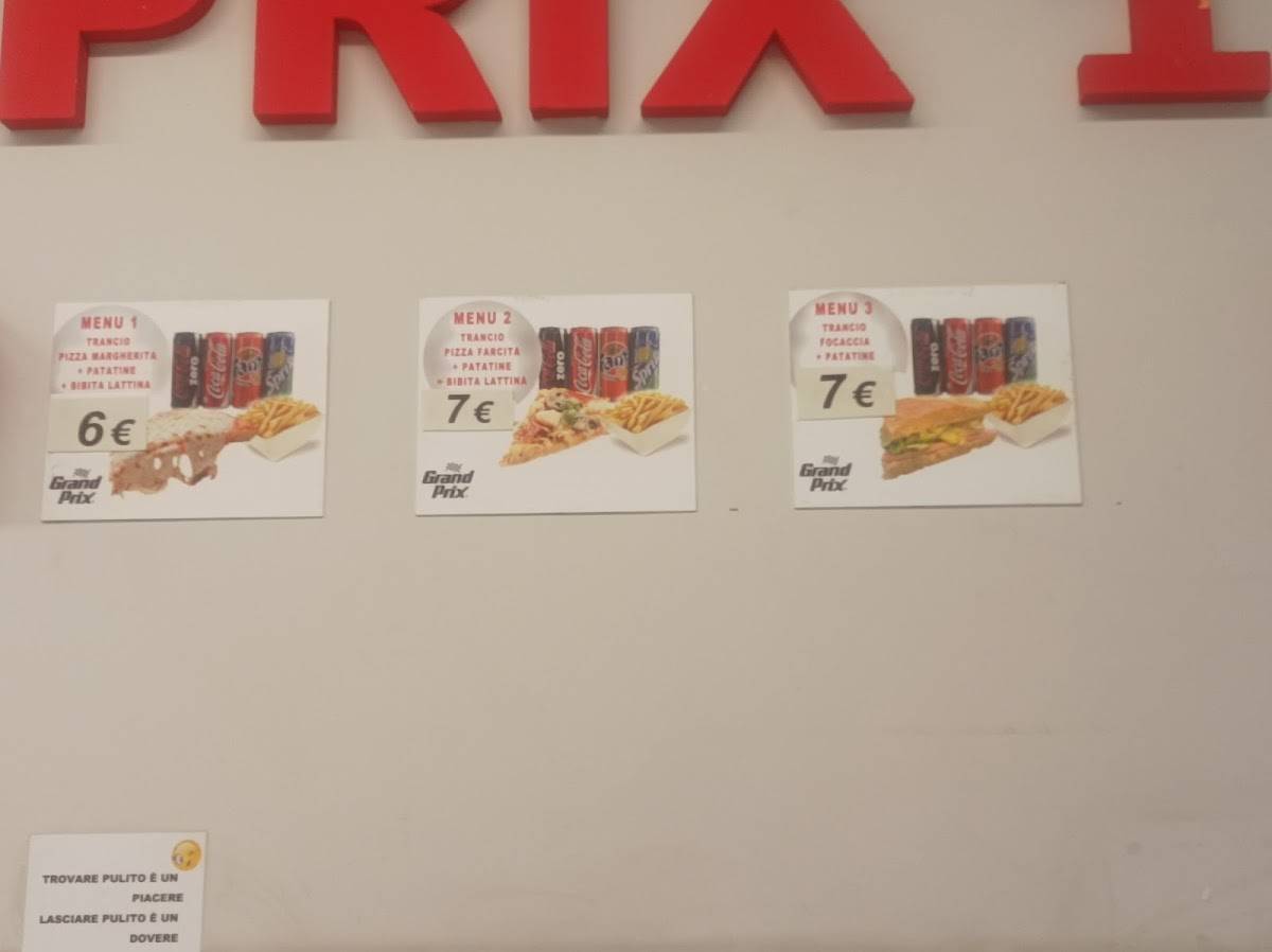 Menu di Pizzeria Grand Prix 