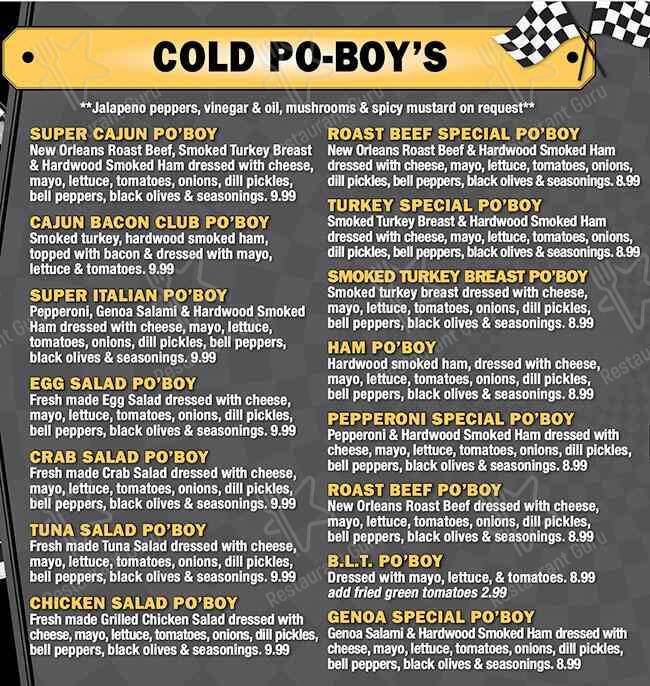 Po-Boy Express - Alexandria menu