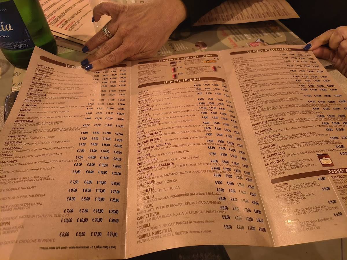 Menu di Pummarola 'ncoppa Cava de' Tirreni 