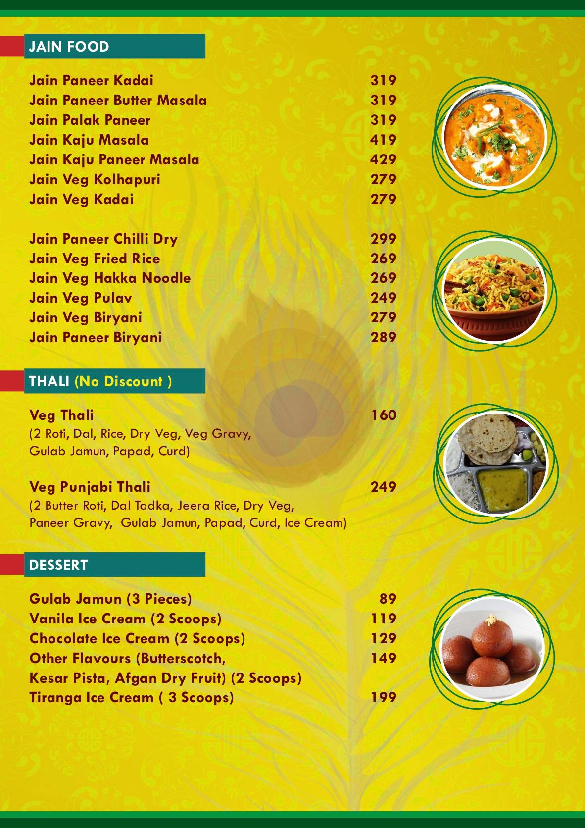 RADHA KRISHNA PURE VEG menu