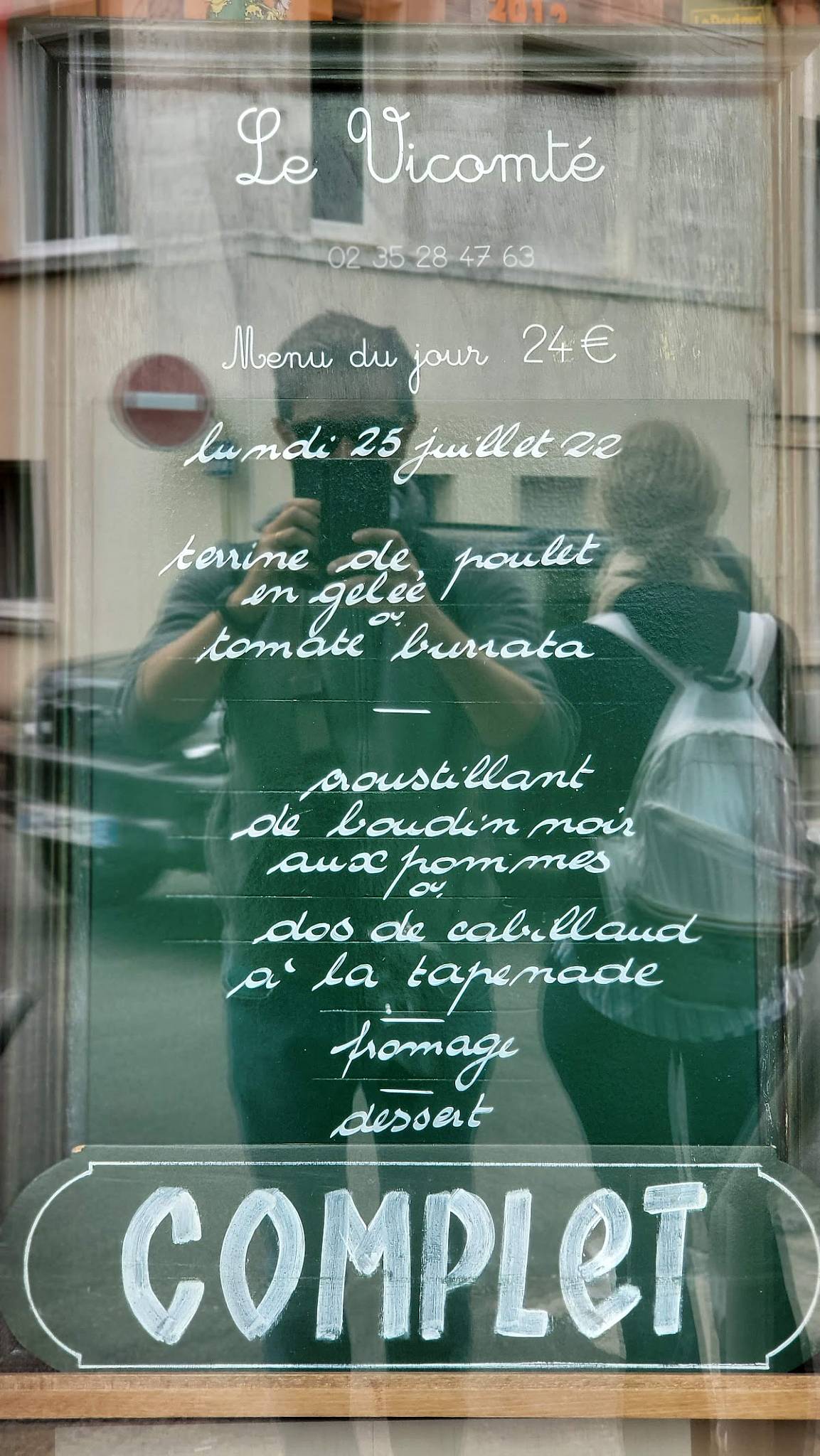 Menu de Restaurant Le Vicomté