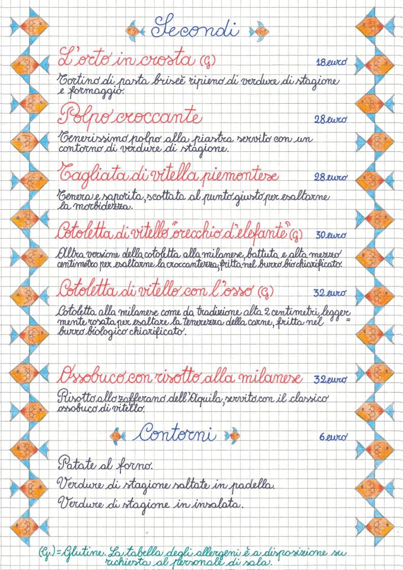 Menu di Risoelatte Duomo 