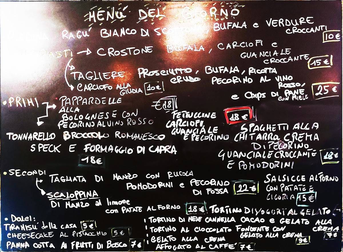 Menu di Ristorante "Pasta Urbana" 