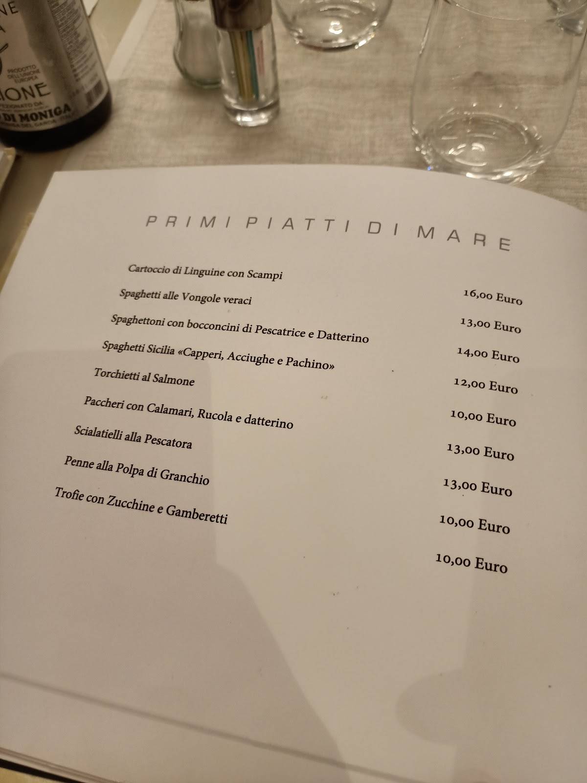Menu di Ristorante Pizzeria Orchidea 