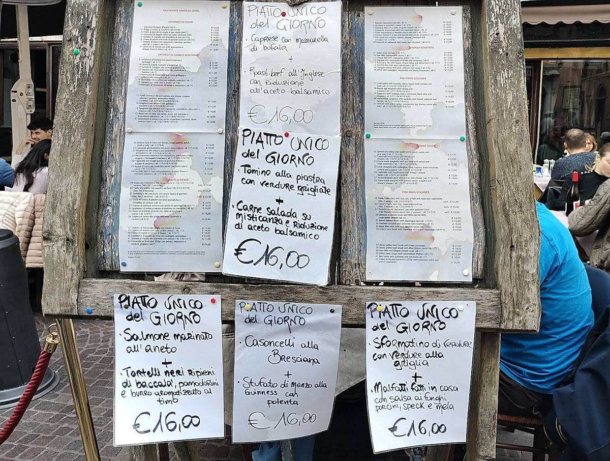 Menu di Ristorante Vasco Da Gama 