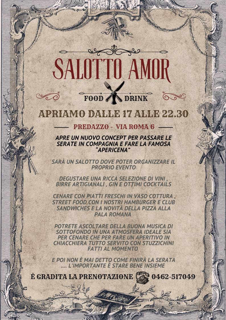 Menu di SALOTTO AMOR food&drink 