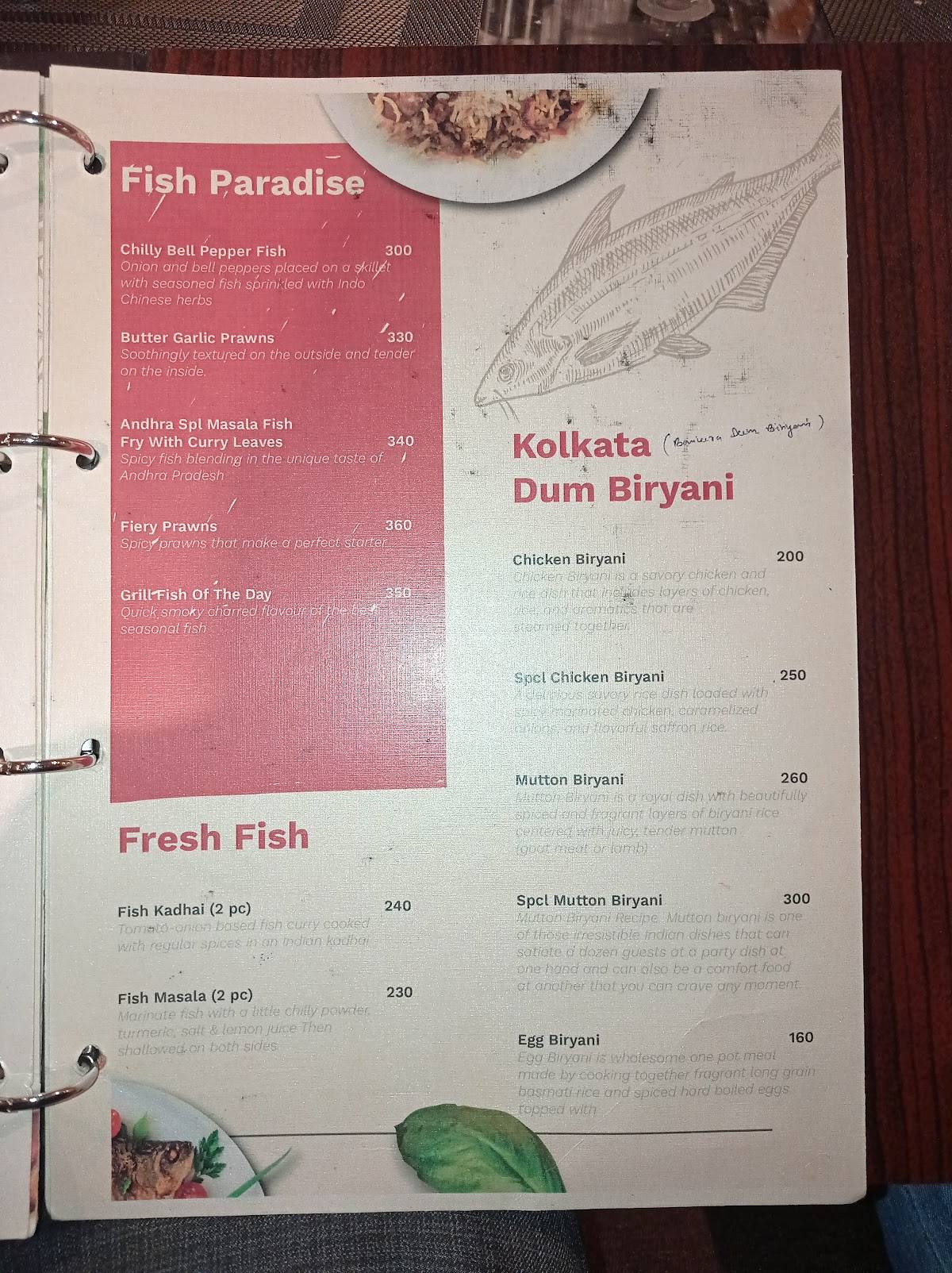 Satan's Hideout Garden Restaurant menu