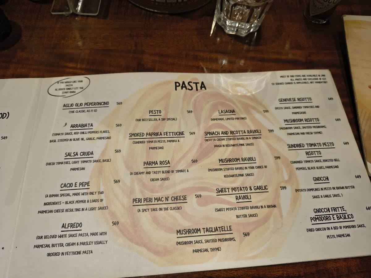 Sale & Pepe - Ristorante Italiano menu