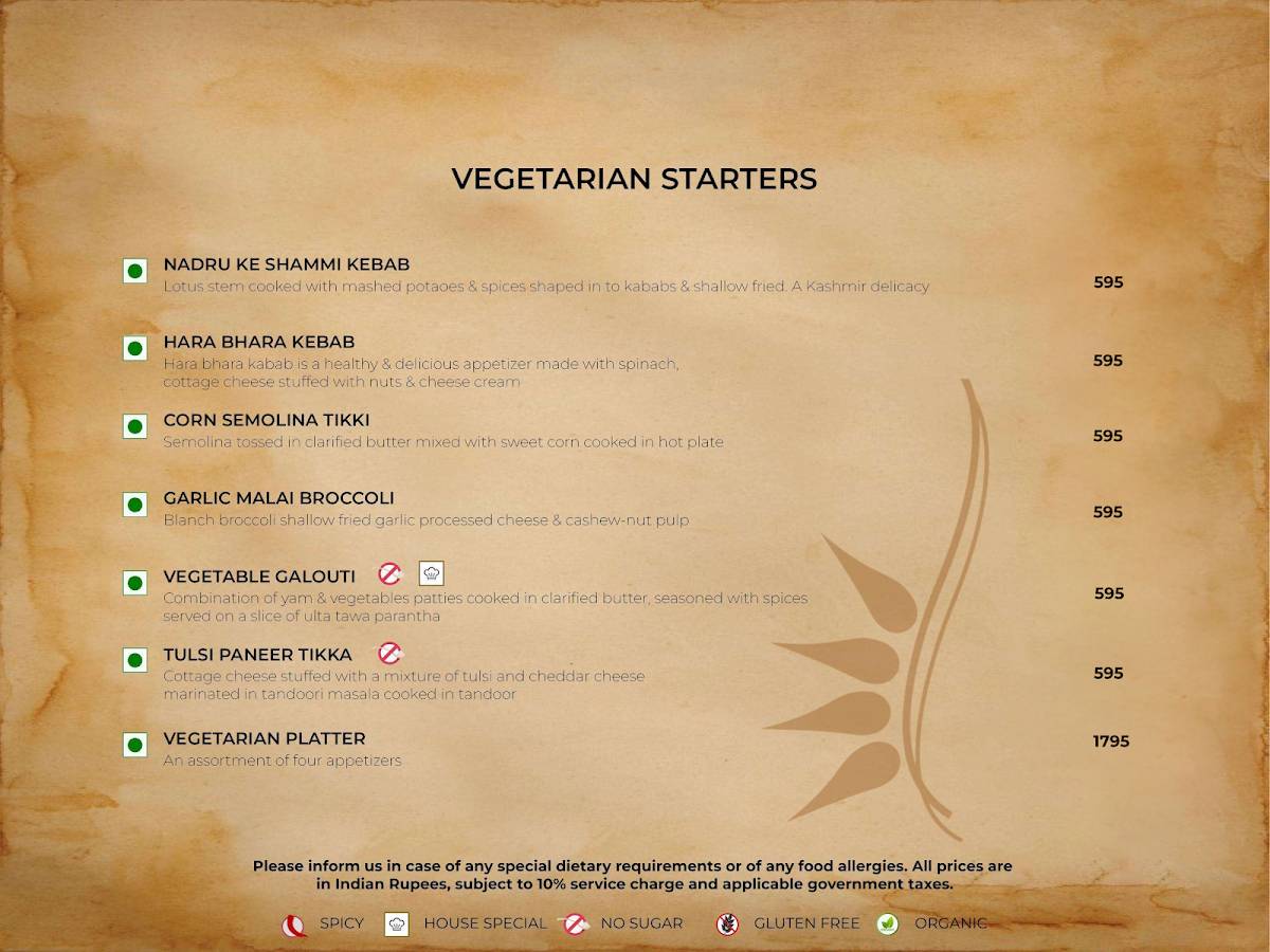 Sana-di-ge Delhi - Seafood Restaurant menu