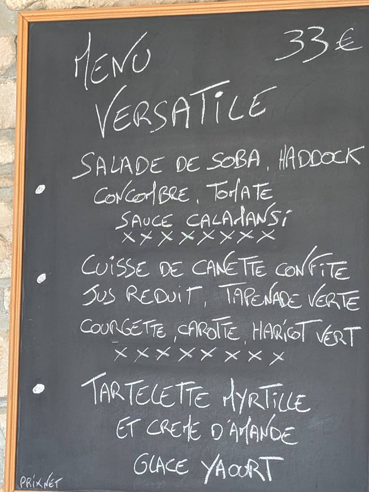 Menu de Soul Kitchen