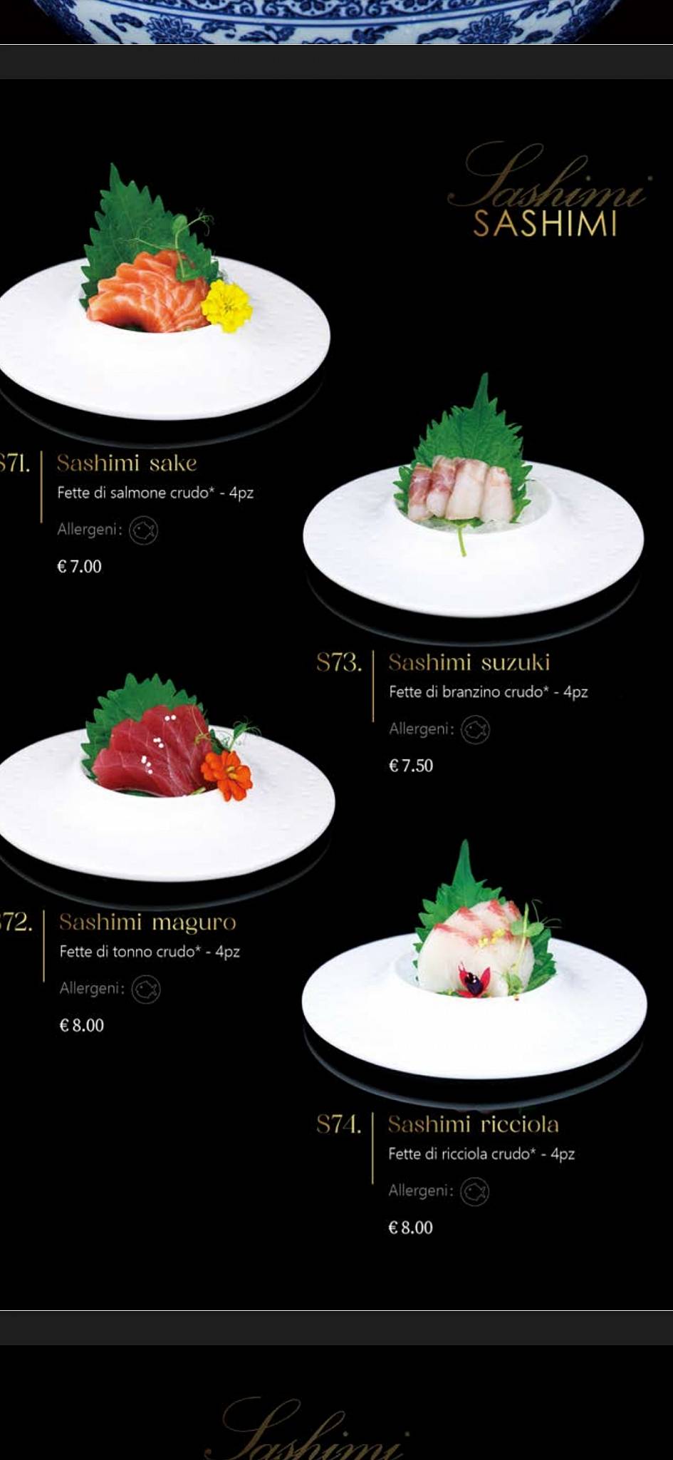 Menu di Sushi Ho 