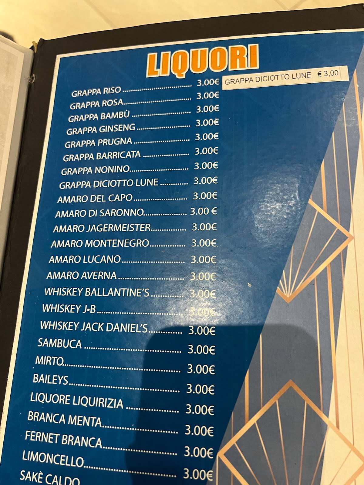 Menu di Sushi Levante Restaurant - ALL YOU CAN EAT - Roma 